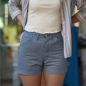 Mollusk Striped Blue Women's Shorts